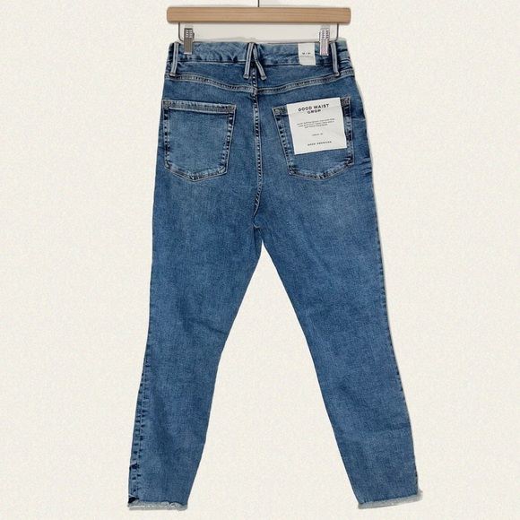 Good American Good Waist High Waist Crop Skinny Jeans - Picture 9 of 10